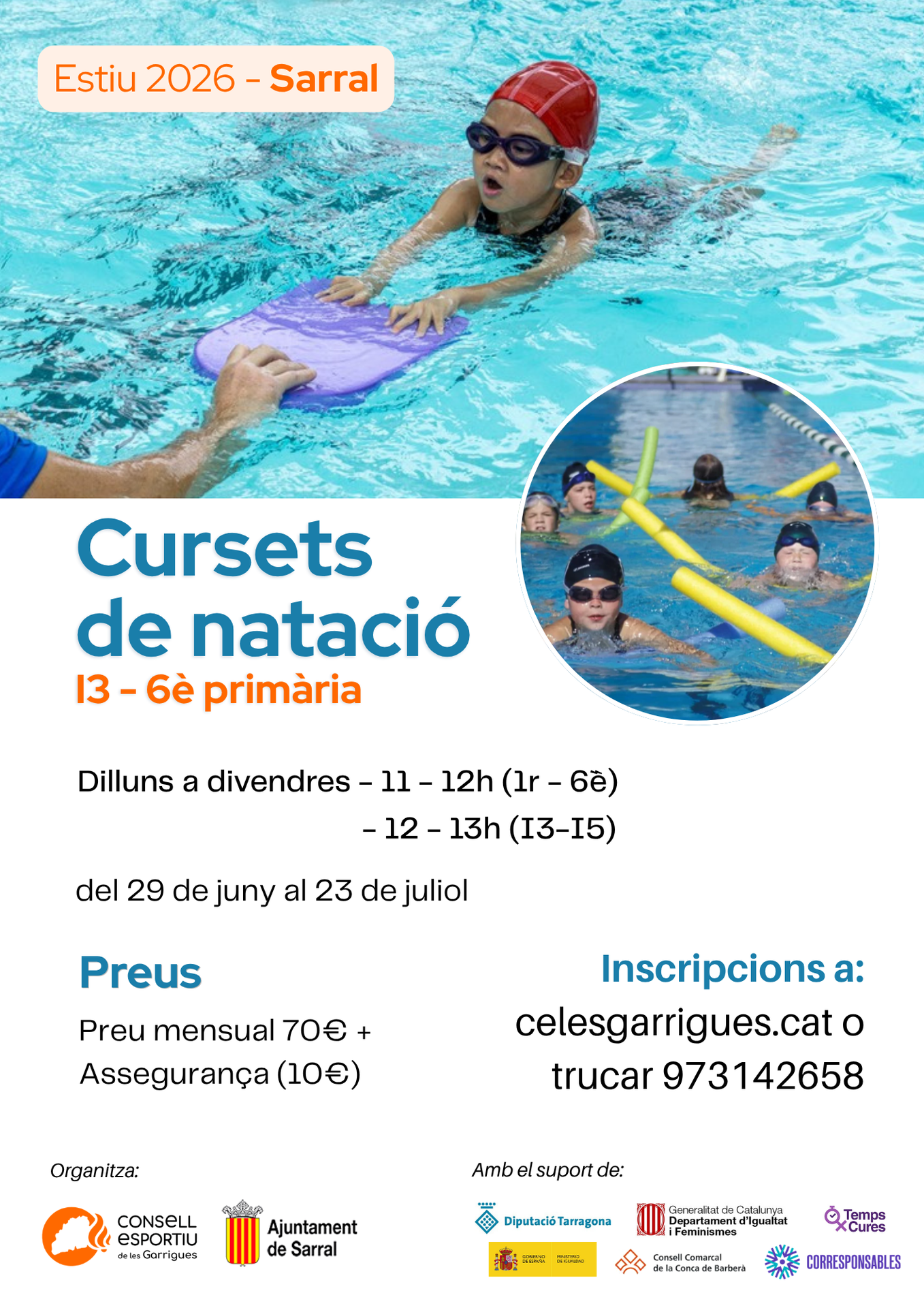 Curset de natació 2026 -Sarral