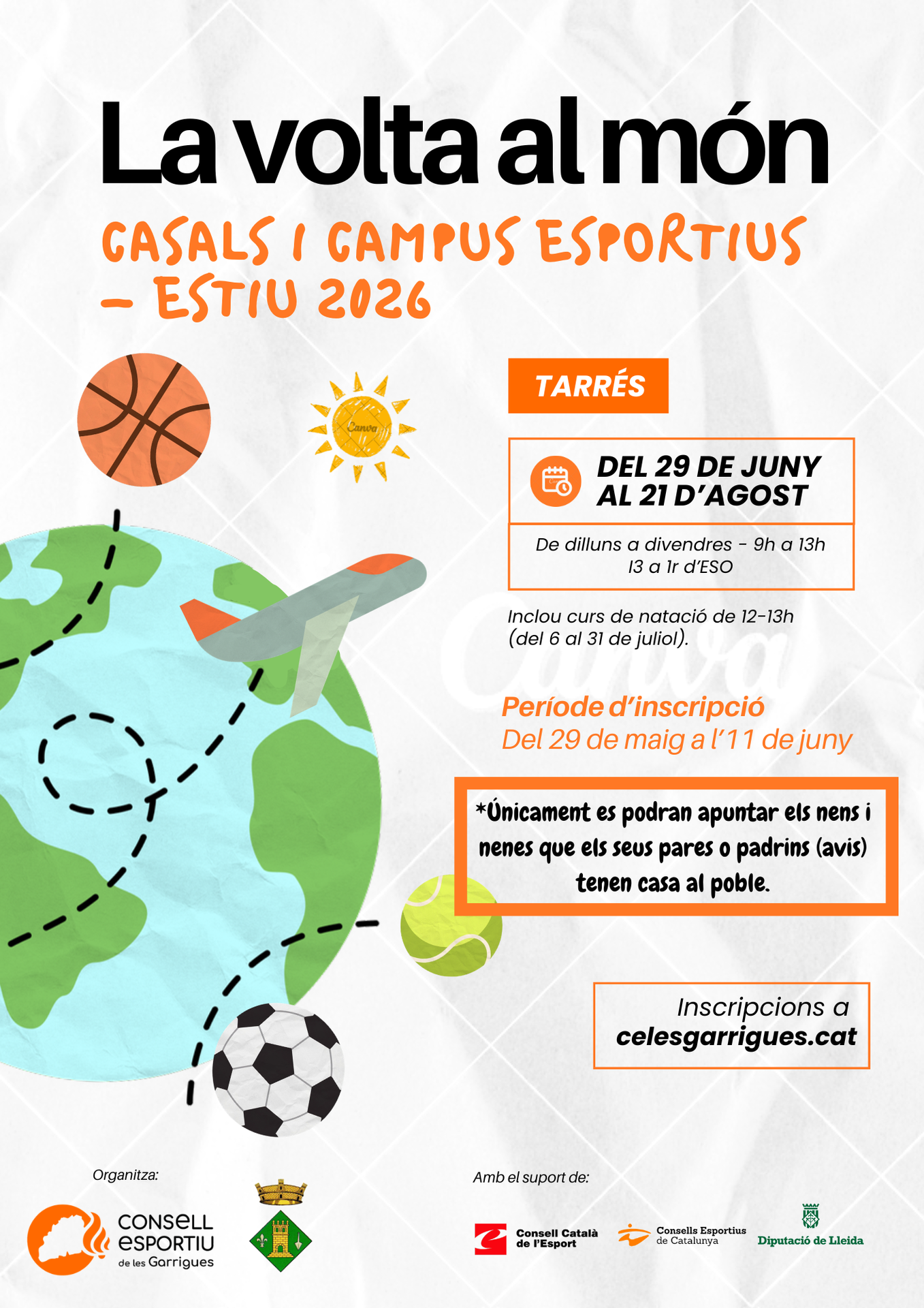 Casal d'Estiu 2026 - Tarrés